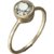 White Sapphire Ring Stone 8 Ratti Gold plated Ring Natural Stone By Ratan Bazaar
