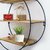 onlinecraft iron wall shelf (2453) black