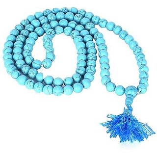 Natural IGI Lab Certified Firoza stone Maala by Ceylonmine