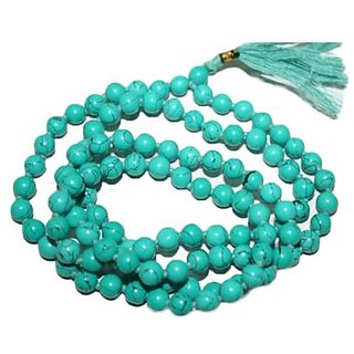 Natural IGI Lab Certified Firoza stone Maala by Ceylonmine