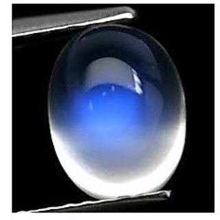 Natural Blue Moonstone Stone 6.5 Ratti Certified  By Ceylonmine
