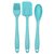 H'ENT 3 pcs/set Batter Spatula Set Silicone 1pc Spatula Scraper+1pc Brush+1pc Spoon Cake Cream Scraper