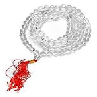 Ceylonmine Designer Sphatik Stone Beads Single Line Mala For Women Men