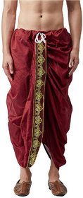 DISONE Red Border Dhoti for Men