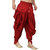 DISONE Red Silk Harem Pant for Men