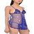 Sexy and Hot Blue Exotic Naughty Night Dress for Girls (Sensual Dress in Net)