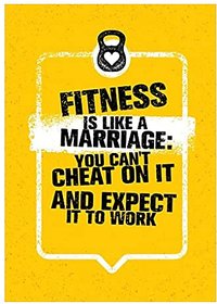 Style UR Home - Fitness Motivational Poster -12x18 Inch
