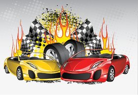 Style UR Home -Kids Car Wallposter -  18  X 24