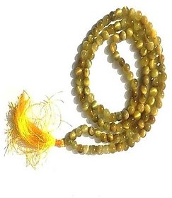 Cat's Eye Stone Beaded String  Mala for Unisex by Ratan Bazaar