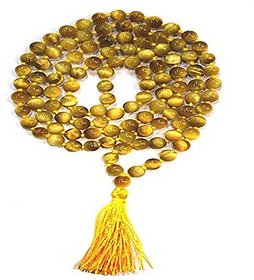 Cat's Eye Stone Mala For Japa by Ratan Bazaar