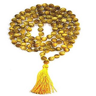 Cat's Eye Stone Mala For Japa by Ratan Bazaar
