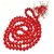 RATAN BAZAAR  - CORAL(MOONGA)Beads mala original certified stones