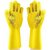 SiddiCreation Silicone Gloves For Dishwashing ( yellow ) Wet and Dry Glove  multicolours