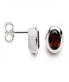 Hessonite Earring with 100 Original Lab Certified Stone Silver Earring by Ceylonmine