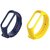 Microbirdss M4 Nevy Blue And Yellow Compatible for Xiaomi MI3 and MI4 MI Band 3 and MI Band 4 Smart Ban