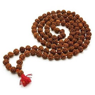 Lab Certified 5 Mukhi Nepal Rudraksha Mala for Men and Women by Ceylonmine