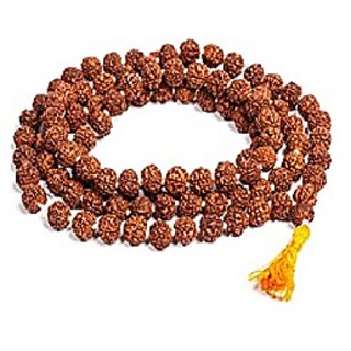 Lab Certified 5 Mukhi Rudraksha Mala for Men/Women by Ceylonmine