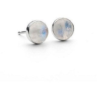 Silver Moonstone Earring by Ceylonmine
