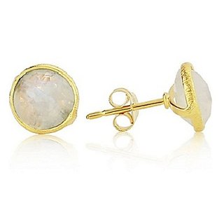 Moonstone Gold Plated Earring by Ceylonmine