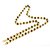 Gold Plated Caps Shiva God Rudraksha Mala Long Chain for Men and Boys by Ceylonmine