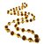 Rudraksh Gold Plated Caps Mala Long Chain for Men by Ceylonmine