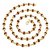 Rudraksha Golden Cap Brass Mala For Japa And Wear For Men And Women By Cey