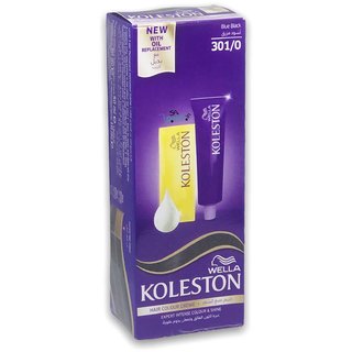Wella Koleston Hair Color Creme, 301/0, Blue Black