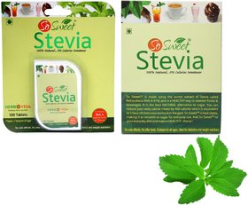 So Sweet Stevia Tablets 100 and 50 Stevia Sachets 100 Natural Sweetener - Sugar free