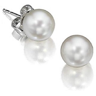 Pearl Silver Earring by Ceylonmine