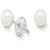 100 Natural Pearl Silver Earring by  Ceylonmine