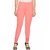 Lyra Women's Pink Cotton Blend Leggings