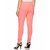 Lyra Women's Pink Cotton Blend Leggings