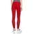 Lyra Women's Red Cotton Blend Leggings