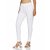 Lyra Women's White Cotton Blend Leggings