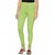 Lyra Women's Green Cotton Blend Leggings