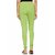 Lyra Women's Green Cotton Blend Leggings