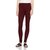 Lyra Women's Maroon Cotton Blend Leggings