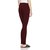 Lyra Women's Maroon Cotton Blend Leggings