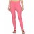 Lyra Women's Pink Cotton Blend Leggings