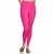 Lyra Women's Pink Cotton Blend Leggings