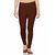 Lyra Women's Brown Cotton Blend Leggings