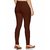 Lyra Women's Brown Cotton Blend Leggings