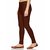 Lyra Women's Brown Cotton Blend Leggings