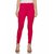 Lyra Women's Pink Cotton Blend Leggings