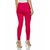 Lyra Women's Pink Cotton Blend Leggings