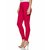 Lyra Women's Pink Cotton Blend Leggings