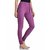 Lyra Women's Purple Cotton Blend Leggings