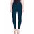 Lyra Women's Blue Cotton Blend Leggings