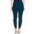 Lyra Women's Blue Cotton Blend Leggings