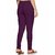 Lyra Women's Purple Cotton Blend Leggings